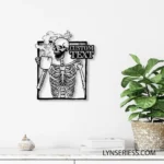 Home Decor Metal Sign Custom Sugar Skull 1