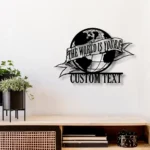 Home Decor Metal Sign Custom The World 1