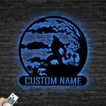 Home Decor Metal Sign Custom Werewolf Full Moon 1