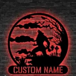 Home Decor Metal Sign Custom Werewolf Full Moon 1