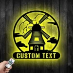 Home Decor Metal Sign Custom Windmill 1