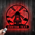 Home Decor Metal Sign Custom Windmill 1
