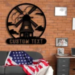 Home Decor Metal Sign Custom Windmill 1