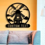 Home Decor Metal Sign Custom Windmill 1