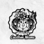 Home Decor Metal Sign Detailed Scarecrow 1
