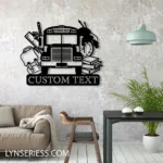 Home Decor Metal Sign Detailed School Bus 1