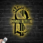 Home Decor Metal Sign Dollar Money Sign 1