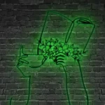 Home Decor Metal Sign Espresso Book Reading Line Art 1