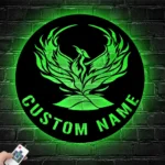 Home Decor Metal Sign Fire Bird Raptor 1