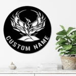 Home Decor Metal Sign Fire Bird Raptor 1