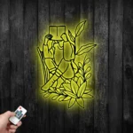 Home Decor Metal Sign Floral Book Reading 1