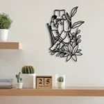 Home Decor Metal Sign Floral Book Reading 1