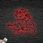 Home Decor Metal Sign Floral Book Reading Wall Art 1