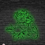 Home Decor Metal Sign Floral Book Reading Wall Art 1