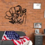 Home Decor Metal Sign Floral Girl Reading Book 1