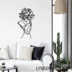 Home Decor Metal Sign Flower Girl Read Book 1