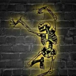 Home Decor Metal Sign Funny Skeleton Dancer 1