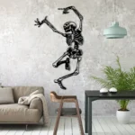 Home Decor Metal Sign Funny Skeleton Dancer 1