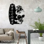 Home Decor Metal Sign Heifer Goat Farm Welcome 1