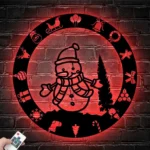 Home Decor Metal Sign Humorous Snowman 1