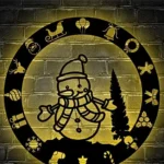 Home Decor Metal Sign Humorous Snowman 1