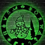 Home Decor Metal Sign Humorous Snowman 1