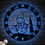 Home Decor Metal Sign Humorous Snowman 1