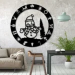 Home Decor Metal Sign Humorous Snowman 1
