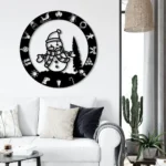 Home Decor Metal Sign Humorous Snowman 1