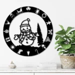 Home Decor Metal Sign Humorous Snowman 1