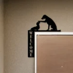 Home Decor Metal Sign Labrador Retriever And Short Hair Wiener Dog 1