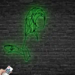 Home Decor Metal Sign Lady With Coffee 1