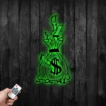 Home Decor Metal Sign Money Bag 1