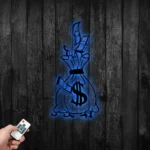 Home Decor Metal Sign Money Bag 1