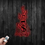 Home Decor Metal Sign Money Bag 1