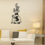 Home Decor Metal Sign Money Bag 1
