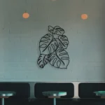 Home Decor Metal Sign Monstera Leaves 1