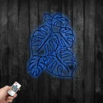 Home Decor Metal Sign Monstera Leaves 1