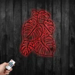 Home Decor Metal Sign Monstera Leaves 1