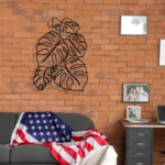 Home Decor Metal Sign Monstera Leaves 1