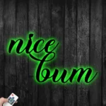 Home Decor Metal Sign Nice Bum 1