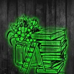 Home Decor Metal Sign Novel Nook Line Art 1