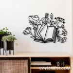 Home Decor Metal Sign Novel With Flower 1