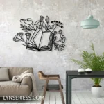 Home Decor Metal Sign Novel With Flower 1