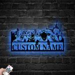 Home Decor Metal Sign Personalized Animal Farmhouse Name 1