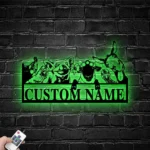 Home Decor Metal Sign Personalized Animal Farmhouse Name 1