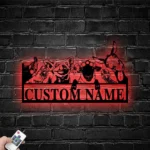 Home Decor Metal Sign Personalized Animal Farmhouse Name 1