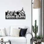 Home Decor Metal Sign Personalized Animal Farmhouse Name 1