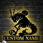Home Decor Metal Sign Personalized Capricorn Zodiac Symbol Constellation Stars Name 1