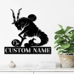 Home Decor Metal Sign Personalized Capricorn Zodiac Symbol Constellation Stars Name 1